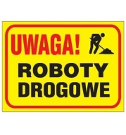 uwaga roboty drogowe