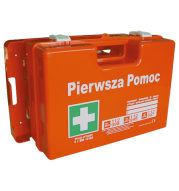 Przemysłowa apteczka pierwszej pomocy „TOP 18 PLUS” w walizce z tworzywa ABS DIN 2x 13164